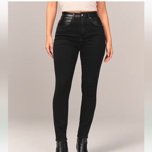 Abercrombie Mixed Fabric Jeans